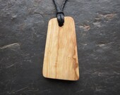 Natural Wood Pendant - Ash/Nion - Unique Ogham "Secret Sigil" Design.