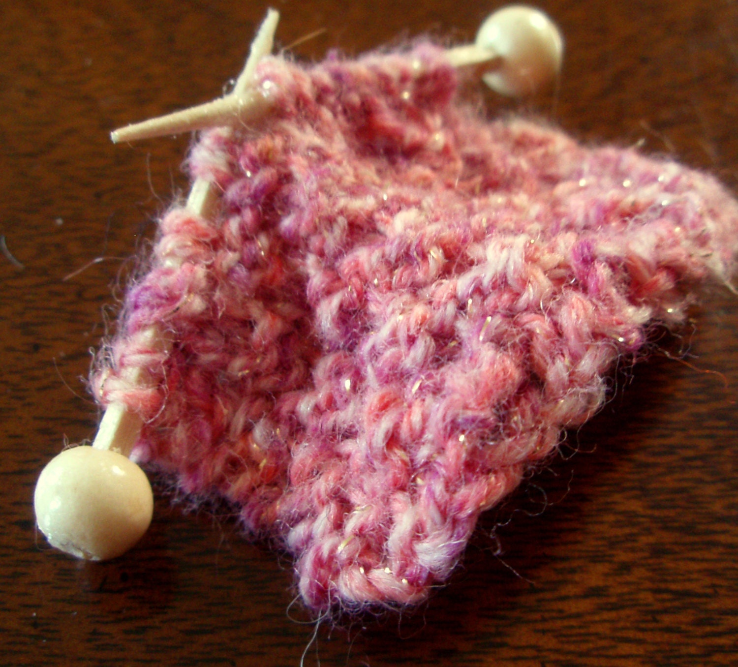 Custom Knitting Brooch - Handmade Miniature Knitting Needles and Knittng Fiber Art Pin - Fiber Artist Jewelry