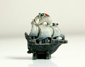 Small Vintage Cast Iron Ship