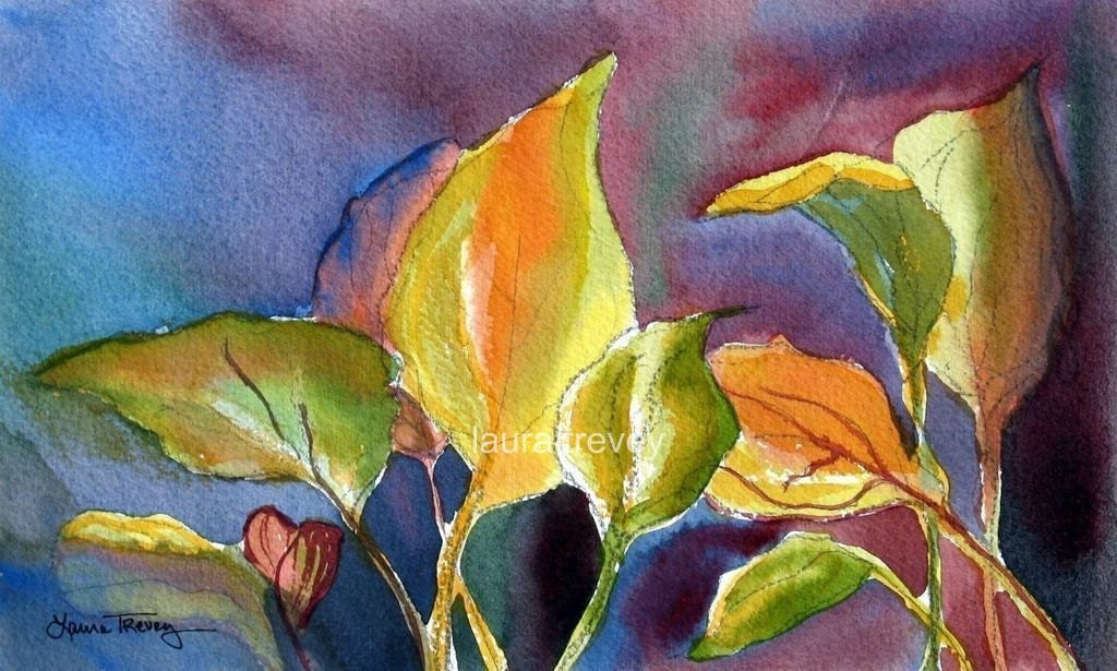 Hosta Watercolor Print