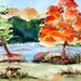 Riverside Watercolor Print