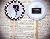 Mommy To Be Cupcake toppers