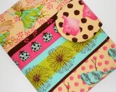 Kindle Paperwhite Cover, Kindle Fire HD Cover, Nook Color Cover - Retro Ladybug Dot eReader Case
