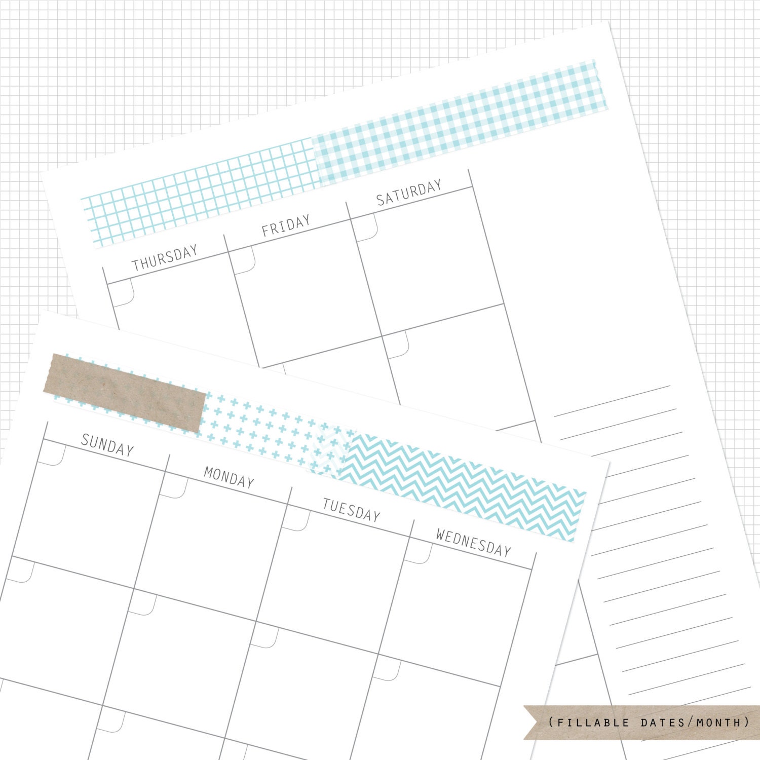 Printable Planner Agenda (pool)
