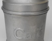 Vintage CAFE Cannister Aluminum Coffee Storage Container