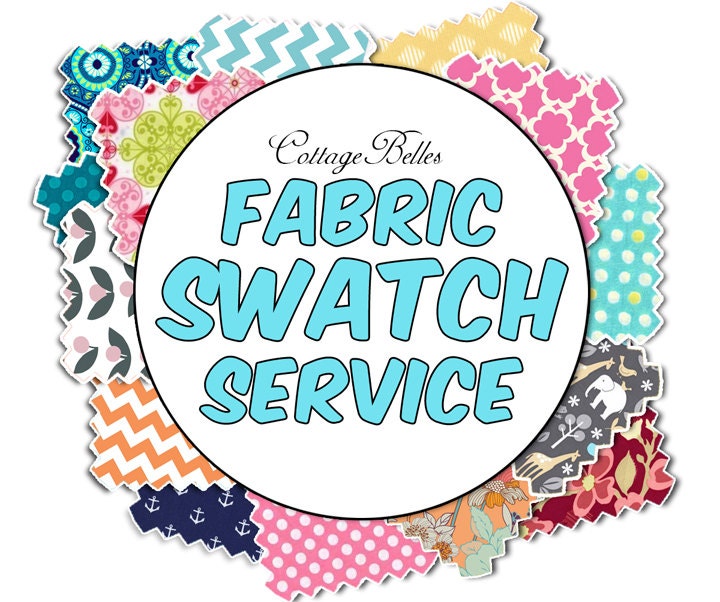 Fabric Swatch - Choose from Hundreds of Fabrics  - by Cottage Belles