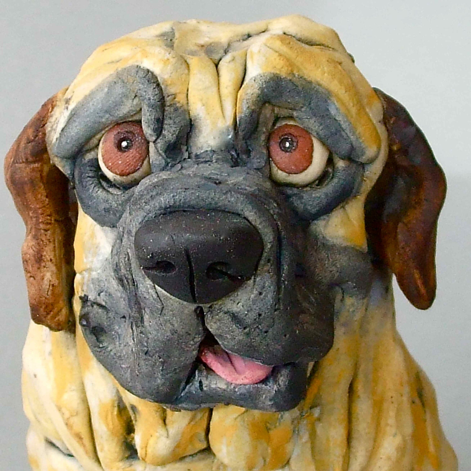 dog ceramic sculpture