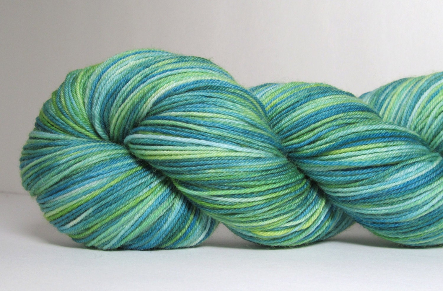 Sock Garden - Hand Dyed Yarn - Variegated in Greens