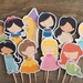 Princess Party - Set of 12 Assorted Princess Cupcake Toppers by The Birthday House