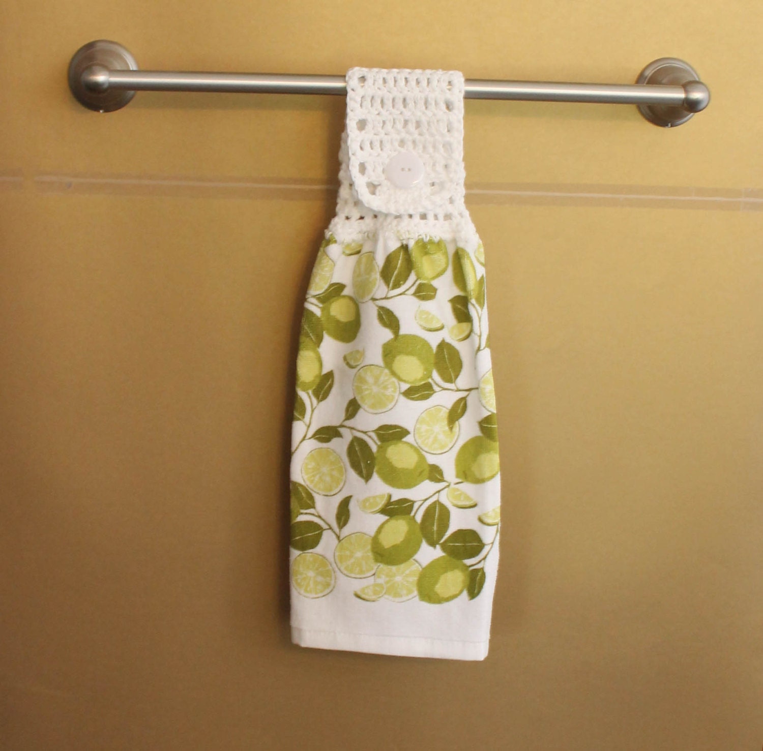 Limes Crocheted Top Towel-KOW101
