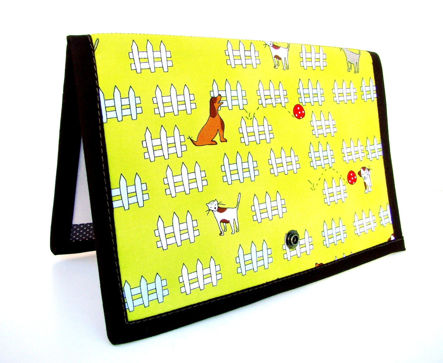 Knitting Crochet Pattern Holder - mi Pattern Wallet Supplies Chart Keeper - Cats & Dogs