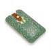 Leather iPhone / new iTouch Case - Emerald green lace