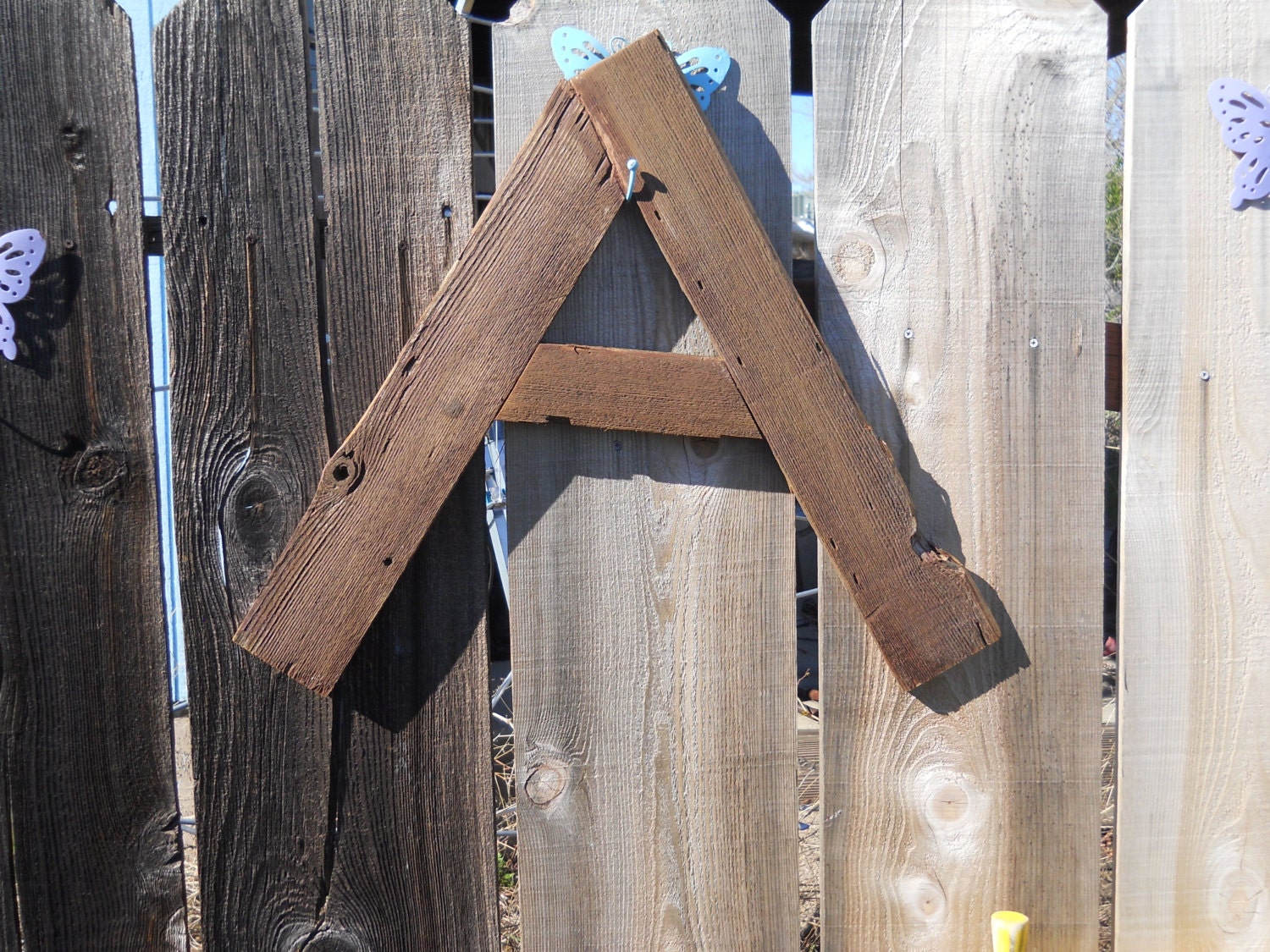 Modern Letter A Barnwood Wooden Letter-Rustic Charm-Ready to ship