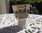 Vintage Porcelain Owl Egg Cup