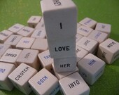 39 vintage word cubes from the - Dirty Words Game