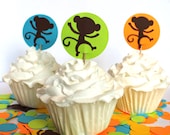 Monkey Baby Shower Cupcake Toppers