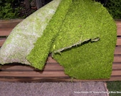 Chartreuse Spanish Moss table runner-Moss mats-Preserved Moss sheets-Decorative Moss Sheets-Table Runners