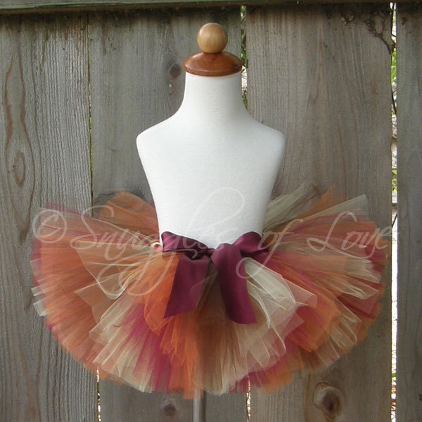 Autumn Princess Tutu - CUSTOM TUTU - Halloween Tutu - Fall Tutu - Thanksgiving Tutu - Sizes 12-24mos or 3T-4T