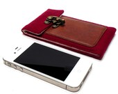iPhone 5 wallet - red wool