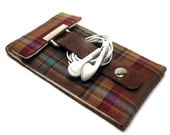 iPhone 5 case - brown, red and orange plaid
