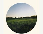 40% OFF SUMMER SALE Go Instead - Tina Crespo Photography - landscape, circle print, quote, typography, field, summer, sunset