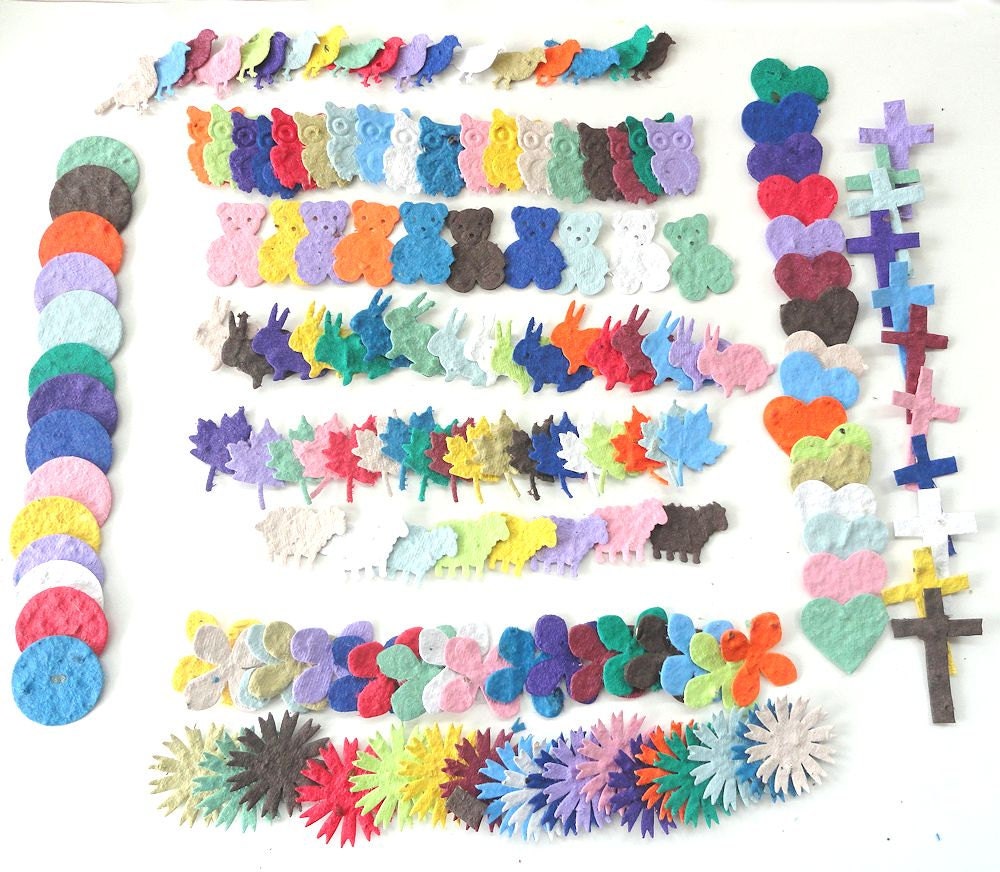 200 plantable flower seed confetti, diy wedding projects, party table decorations
