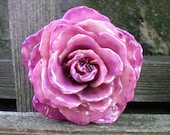 REAL Natural Mauve Purple Pink ROSE Pin and Pendant