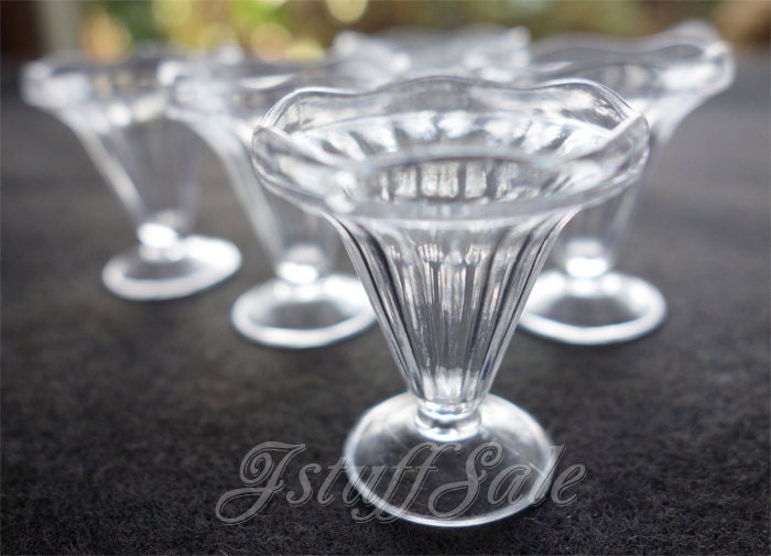 50 miniature parfait sundae ice cream cups (B) (Clear)