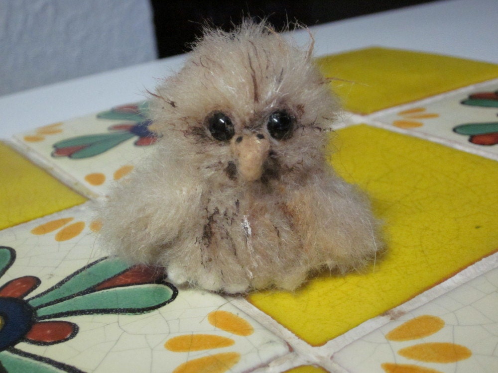 Baby Owl miniature plush made to order