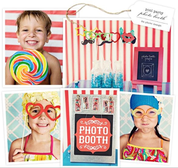 Photo Booth Props Seen on the Today Show. Quest for the Best Best Party Themes. Kids Pool Party