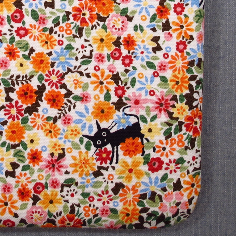 NEW iPad Mini Kindle Nook Kobo Padded Sleeve Case - CoCoLand Cats in the Garden