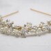 Vintage leaves and pearls wedding tiara, wedding hair