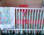 Gypsy Spring Paisley Crib Bedding Set Ready to Ship