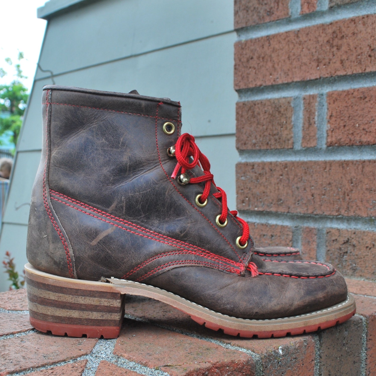 Vintage Ladies Chunky Grunge Boots