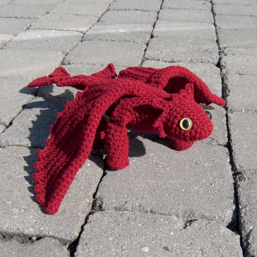 Instant Download Crochet Pattern - Amigurumi Dragon II