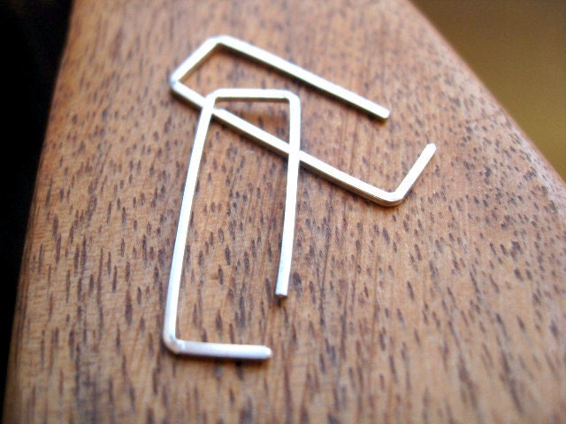 small sterling silver hoop earrings. open hoops. eco friendly jewelry. geometric jewellery. splurge.