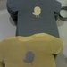 Pack of 30 Gray and Yellow Baby shower onesie napkins or banner decoration. Each with baby bird.