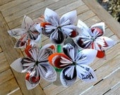How the Grinch Stole Christmas Dr. Seuss Book Paper Flowers (5 Medium Size)