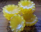 LEMON DROPS Bright Sunny Yellow Fairy Dusted Tarts, Set of 6 for Imbolc, Ostara, Faery Magic, Fun, Happiness, Joy, Celebration