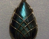Gold-plated Labradorite Pendant