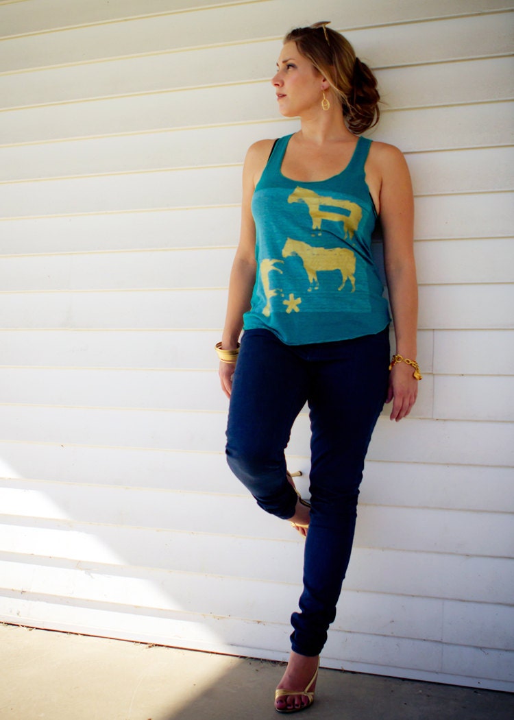 SALE Gold Horse Womens' Tank - Small