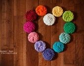 Crocheted Scrubbies. The Rainbow Collection.