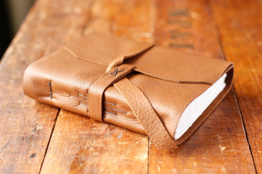 Handmade Leather Journal - Rustic Travel Journal