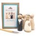 Personalized Wedding Cake Toppers Bride/Groom  Wedding Decor  Kit  DIY Cake Toppers with Extra Couple - Wooden Dolls