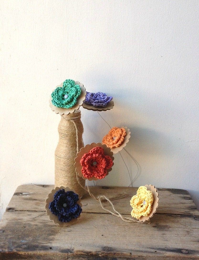 Paper flowers - up cycled and colorful