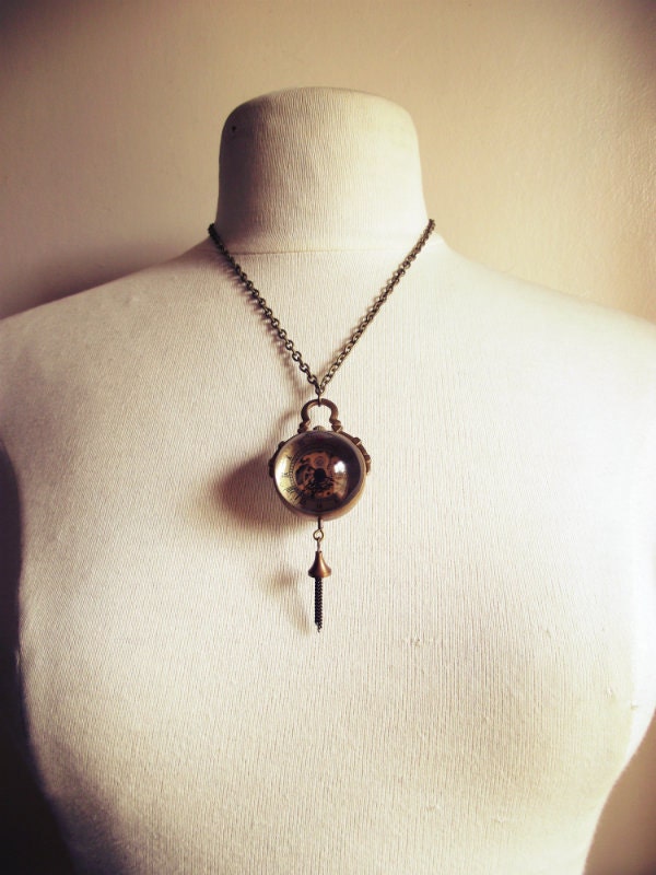 Pocket watch necklace
