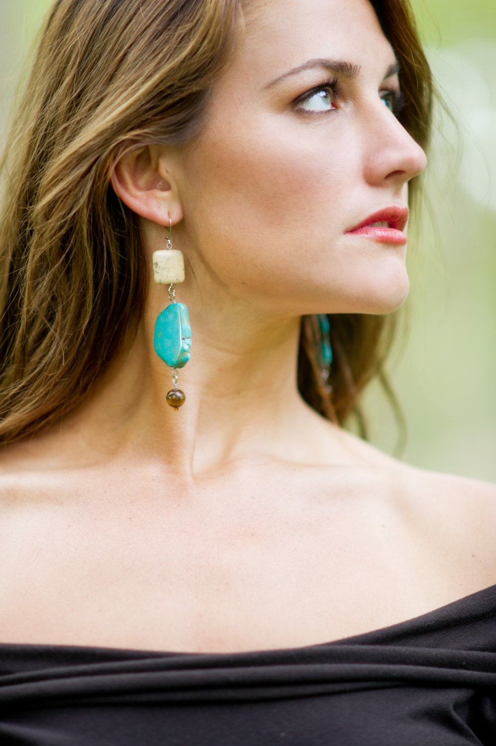 Desert Sky Stone Earrings