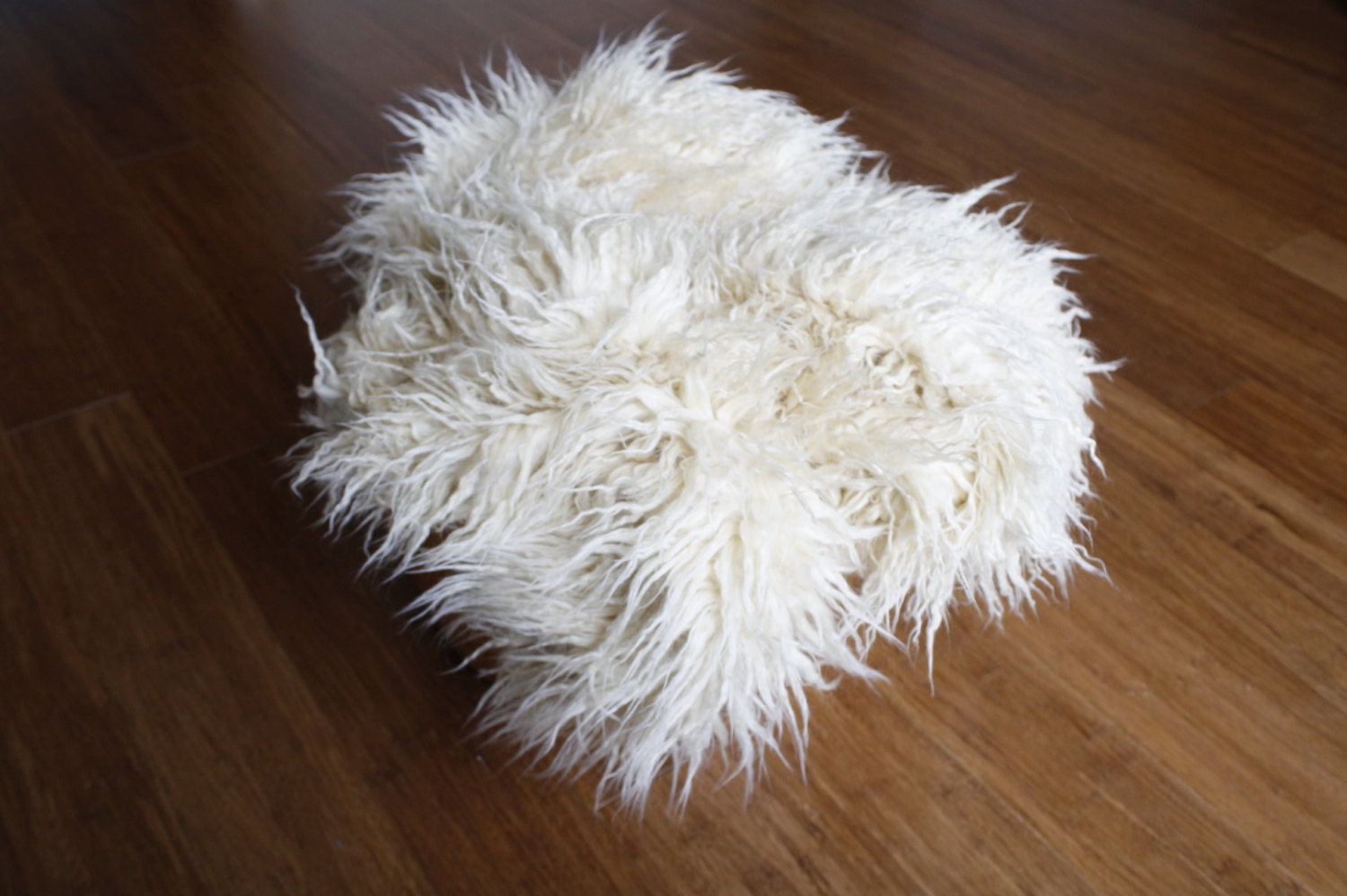 Blondie Cream Faux FUR Fabric Newborn Photo Prop Baby Blanket - Newborn Prop, Fur, Photography Props, Like Flokati Wool, Baby Prop, 20"x 31"