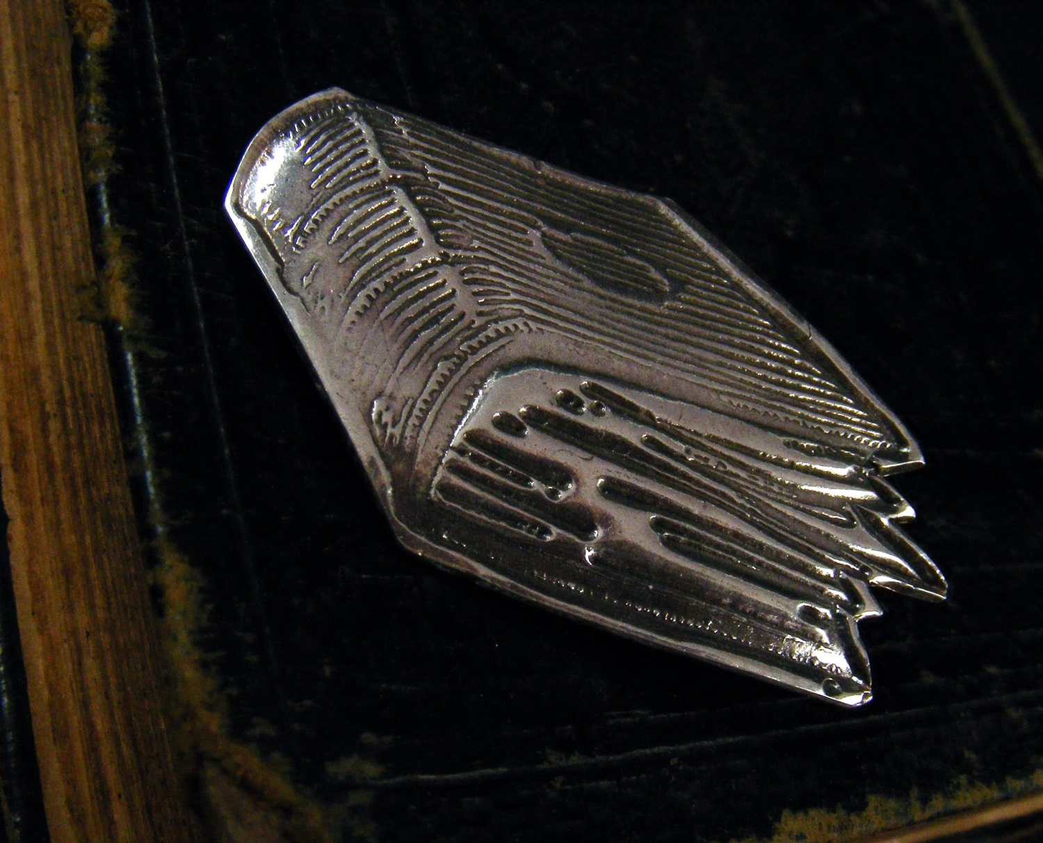 Fine silver pin and brooch for the book reader in your life by Barkingdoggallery