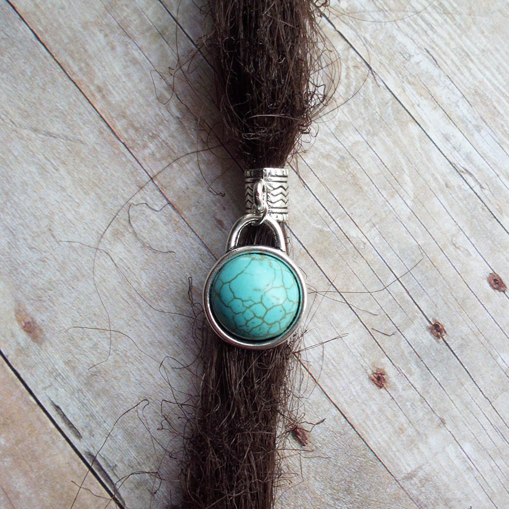 ADD to your DREADS Turquoise Dreadlock Bead Accessory Extension Accessories Feather Crystal Dread Boho Bohemaian Hippie Silver